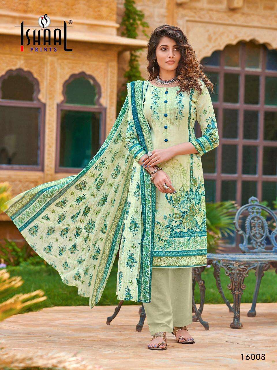 GULMOHAR VOL-16 BY ISHAAL PRINT 16001 TO 16010 SERIES BEAUTIFUL SUITS STYLISH FANCY COLORFUL PARTY WEAR & OCCASIONAL WEAR PURE LAWN PRINTED DRESSES AT WHOLESALE PRICE