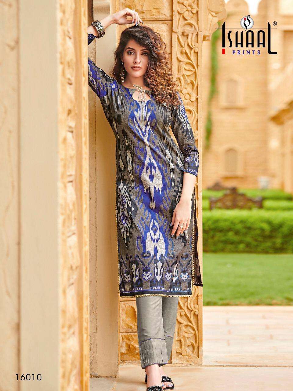 GULMOHAR VOL-16 BY ISHAAL PRINT 16001 TO 16010 SERIES BEAUTIFUL SUITS STYLISH FANCY COLORFUL PARTY WEAR & OCCASIONAL WEAR PURE LAWN PRINTED DRESSES AT WHOLESALE PRICE