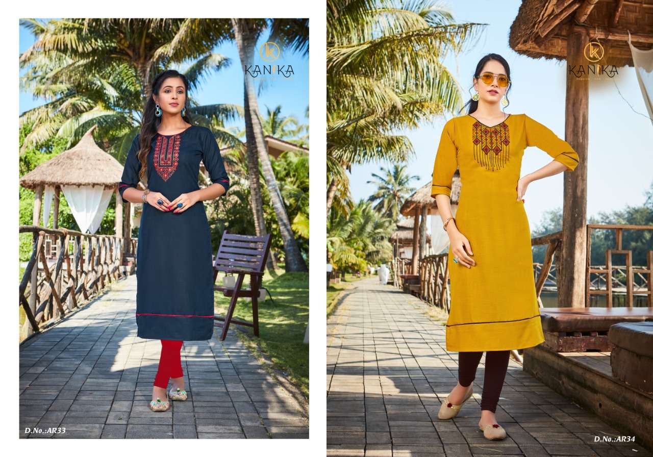 ANUROOP VOL-4 BY KANIKA 29 TO 38 SERIES DESIGNER BEAUTIFUL STYLISH FANCY COLORFUL PARTY WEAR & OCCASIONAL WEAR RUBBY SILK EMBROIDERED KURTIS AT WHOLESALE PRICE