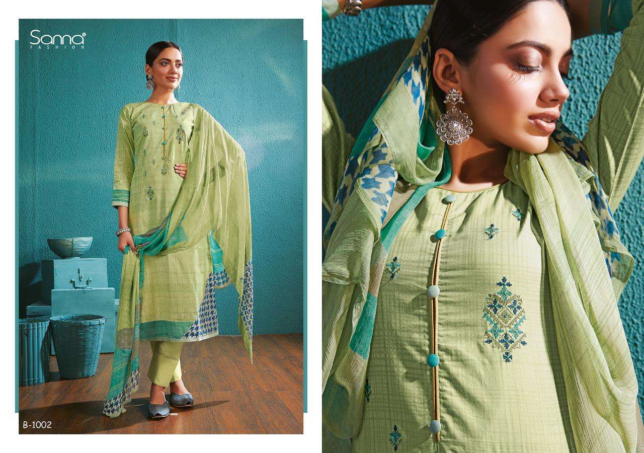 BREEZE BY SANA FASHION 1001 TO 1008 SERIES BEAUTIFUL SUITS COLORFUL STYLISH FANCY CASUAL WEAR & ETHNIC WEAR PURE COTTON DIGITAL PRINTED DRESSES AT WHOLESALE PRICE