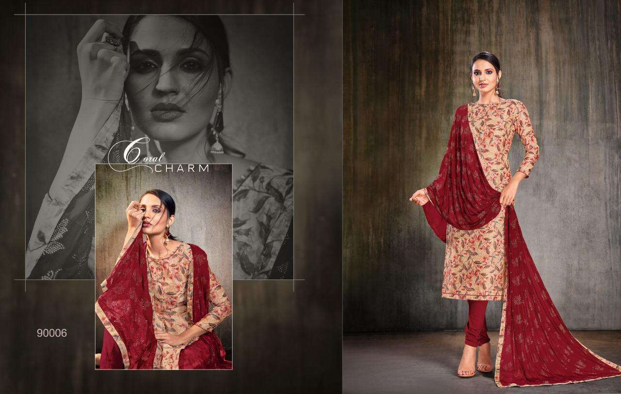 POSH GLORY BY KAPIL TRENDZ 90001 TO 90012 SERIES BEAUTIFUL SUITS STYLISH FANCY COLORFUL PARTY WEAR & OCCASIONAL WEAR CHANDERI DIGITAL PRINTED DRESSES AT WHOLESALE PRICE