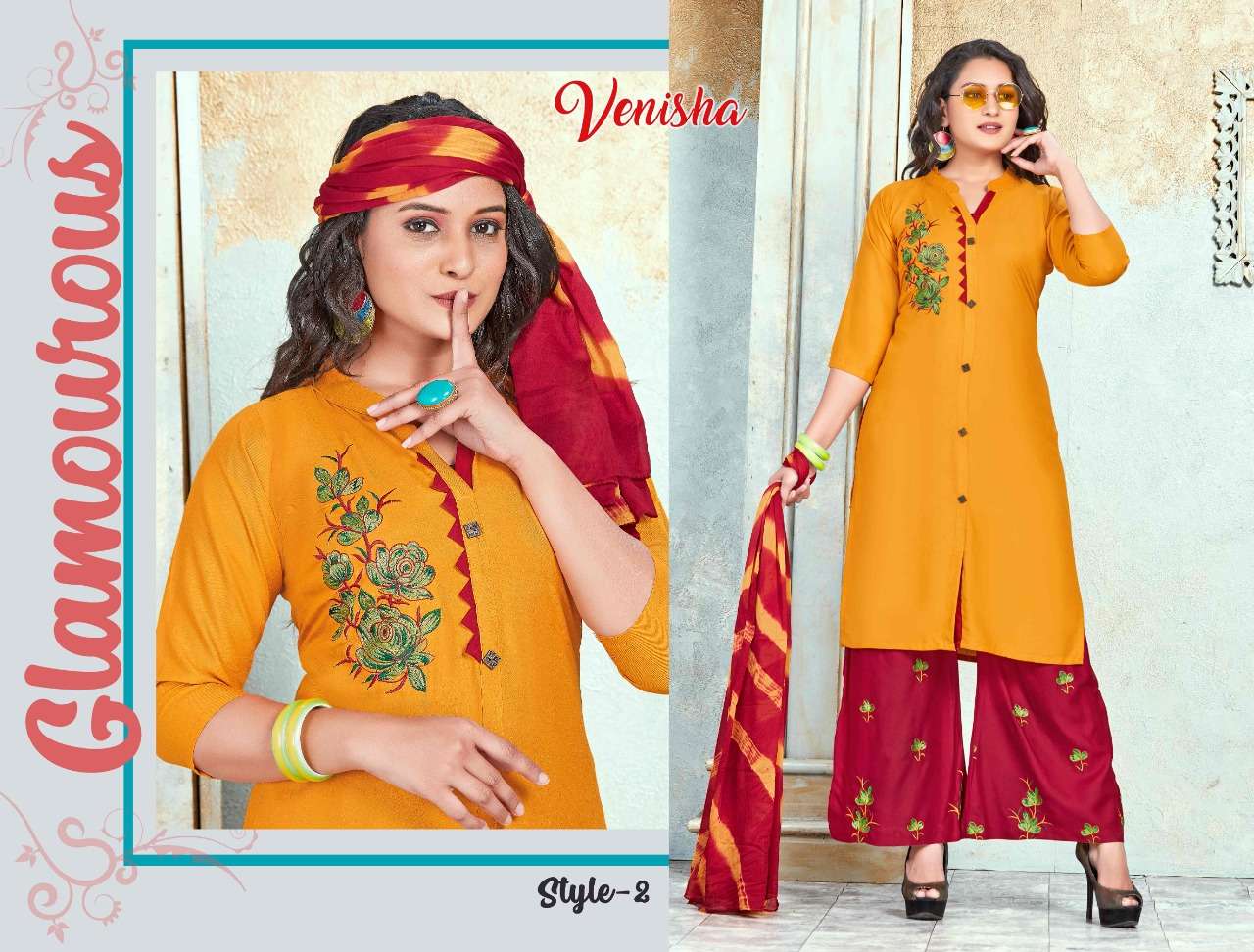 NATURAL BY VENISHA 01 TO 06 SERIES STYLISH FANCY BEAUTIFUL COLORFUL CASUAL WEAR & ETHNIC WEAR RAYON EMBROIDERED DRESSES AT WHOLESALE PRICE