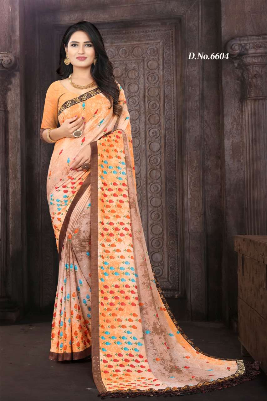 AVANTIKA VOL-35 BY HAYTEE 6601 TO 6608 SERIES INDIAN TRADITIONAL WEAR COLLECTION BEAUTIFUL STYLISH FANCY COLORFUL PARTY WEAR & OCCASIONAL WEAR RENIAL PRINTED SAREES AT WHOLESALE PRICE