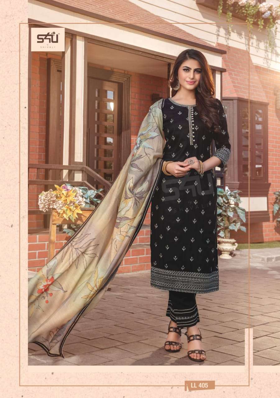 LIMELIGHT VOL-4 BY S4U FASHION 401 TO 406 SERIES DESIGNER SUITS COLLECTION BEAUTIFUL STYLISH FANCY COLORFUL PARTY WEAR & OCCASIONAL WEAR SILK PRINTED DRESSES AT WHOLESALE PRICE