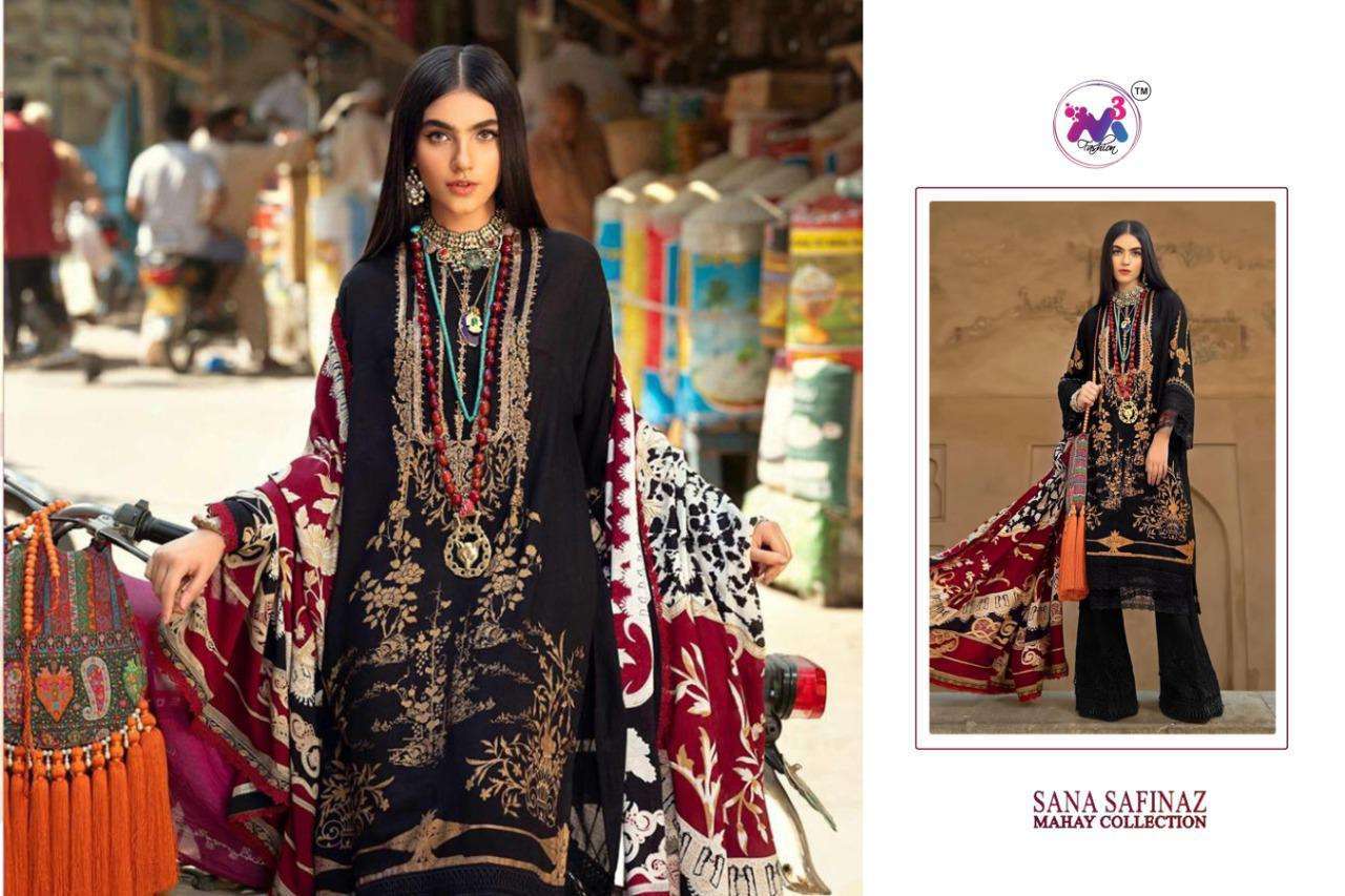 SANA SAFINAZ MAHAY COLLECTION BY M3 FASHION 15001 TO 15004 SERIES BEAUTIFUL PAKISTANI SUITS COLORFUL STYLISH FANCY CASUAL WEAR & ETHNIC WEAR JAM COTTON WITH EMBROIDERY DRESSES AT WHOLESALE PRICE