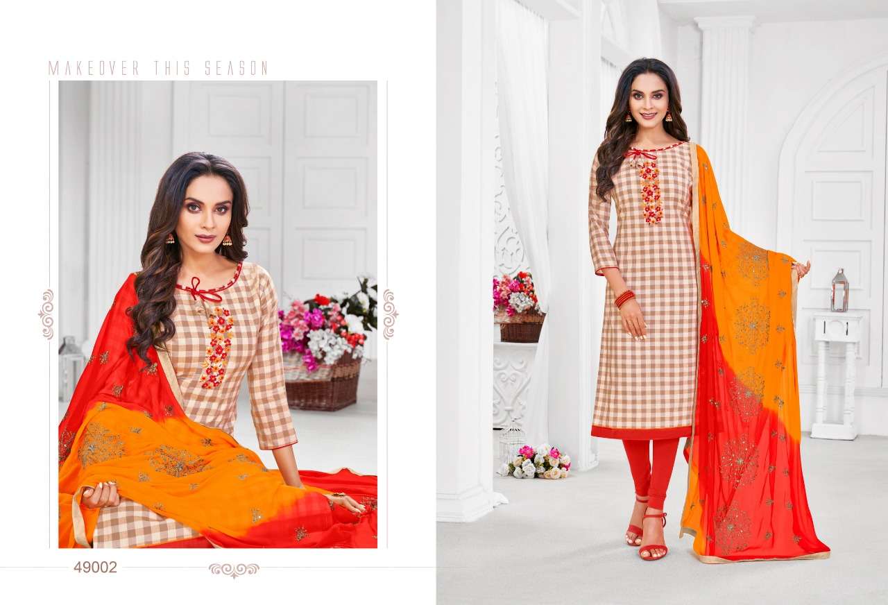 APPLE VOL-6 BY KAPIL TEX 49001 TO 49012 SERIES BEAUTIFUL COLORFUL STYLISH FANCY CASUAL WEAR & ETHNIC WEAR & READY TO WEAR SOUTH COTTON DRESSES AT WHOLESALE PRICE