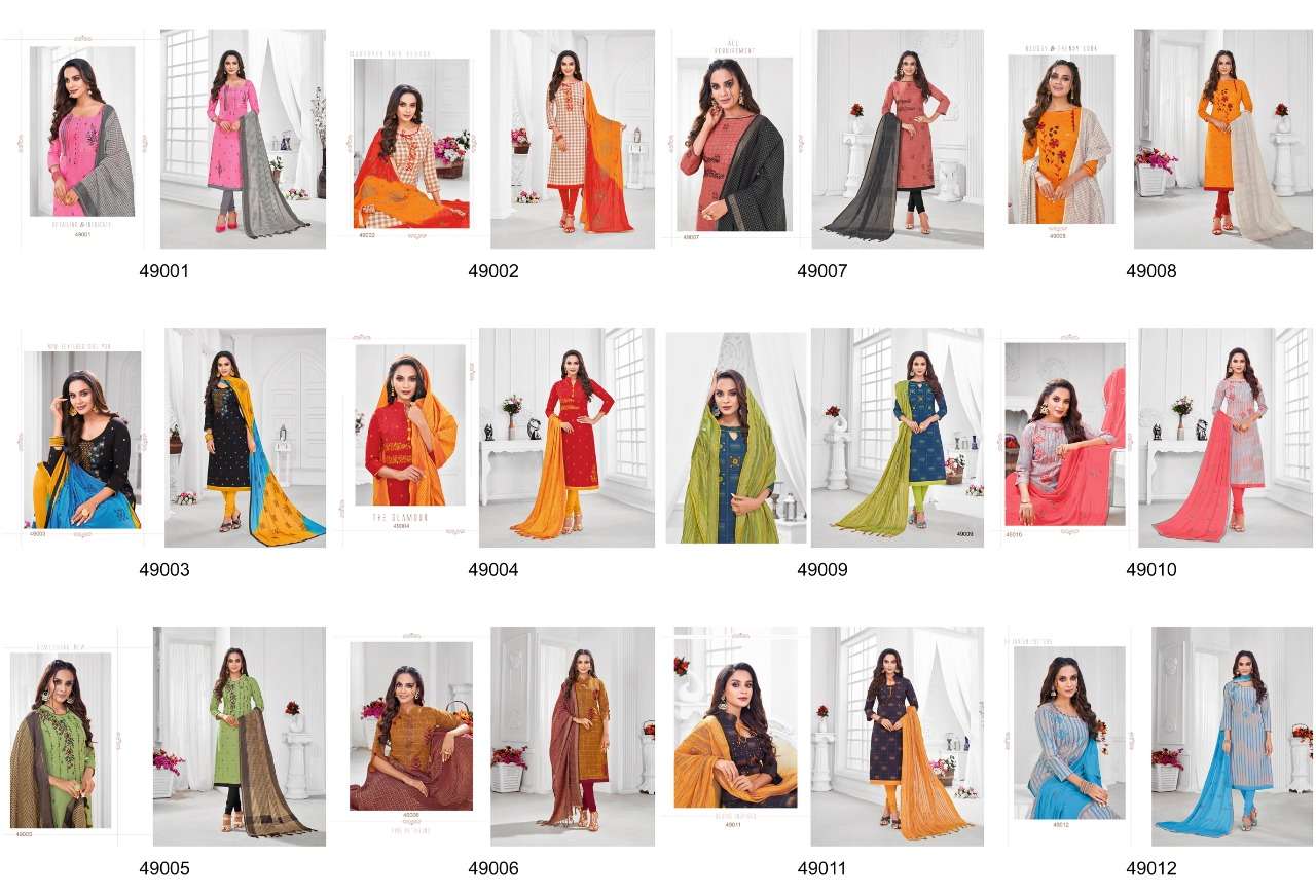 APPLE VOL-6 BY KAPIL TEX 49001 TO 49012 SERIES BEAUTIFUL COLORFUL STYLISH FANCY CASUAL WEAR & ETHNIC WEAR & READY TO WEAR SOUTH COTTON DRESSES AT WHOLESALE PRICE