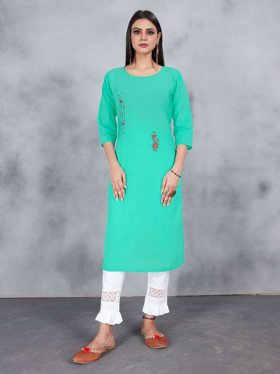 FASHION QUEEN BY KAAMIRI 01 TO 04 SERIES STYLISH FANCY BEAUTIFUL COLORFUL CASUAL WEAR & ETHNIC WEAR COTTON EMBROIDERY KURTIS AT WHOLESALE PRICE