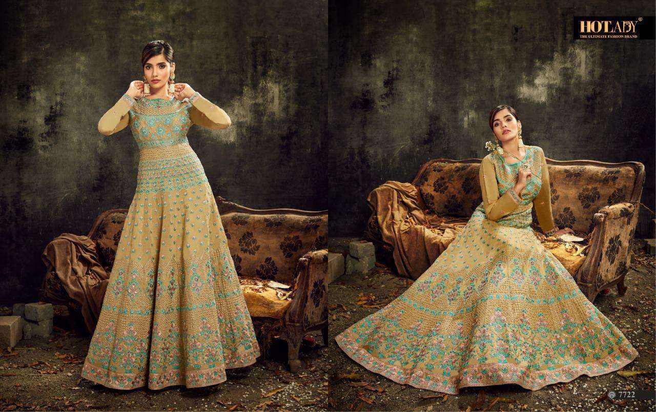 SAREENA BY HOT LADY 7721 TO 7725 SERIES BEAUTIFUL STYLISH SUITS FANCY COLORFUL CASUAL WEAR & ETHNIC WEAR & READY TO WEAR GEORGETTE/SILK/NET EMBROIDERY DRESSES AT WHOLESALE PRICE