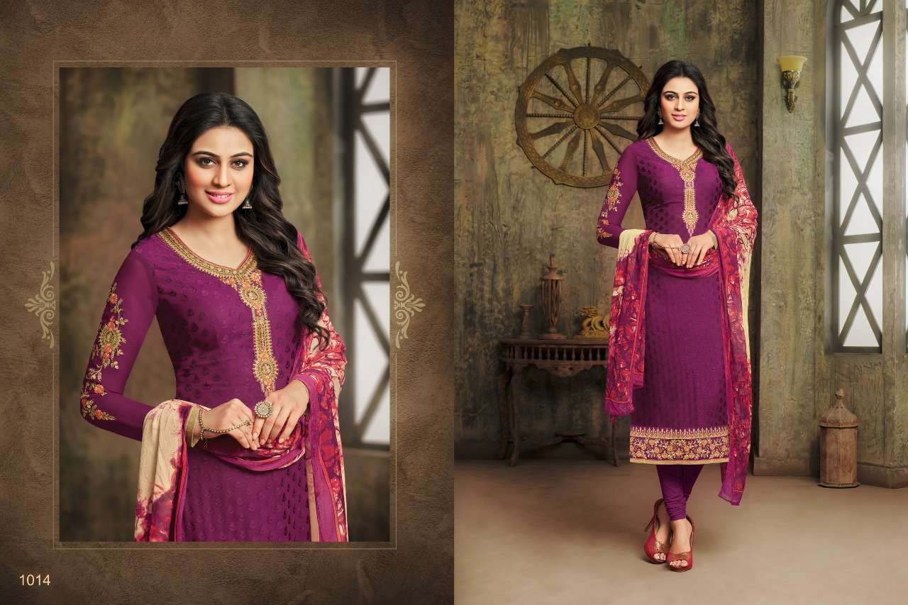ZISA BRASO BLOSSOM BY MEERA TRENDZ 1011 TO 1016 SERIES BEAUTIFUL SUITS STYLISH FANCY COLORFUL PARTY WEAR & OCCASIONAL WEAR BRASSO DRESSES AT WHOLESALE PRICE