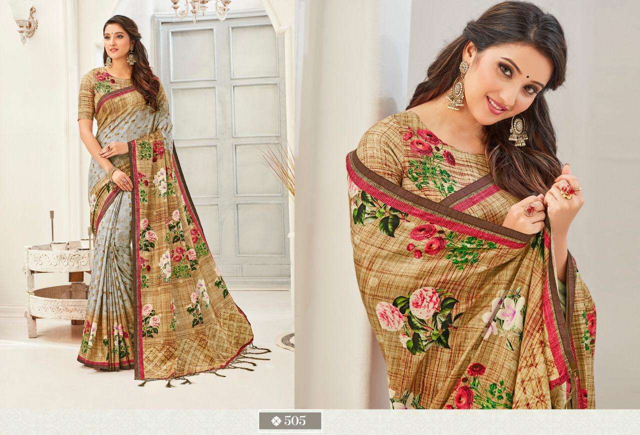 AAKRUTI VOL-2 BY STYLEWELL 501 TO 508 SERIES INDIAN TRADITIONAL WEAR COLLECTION BEAUTIFUL STYLISH FANCY COLORFUL PARTY WEAR & OCCASIONAL WEAR KANJIVARAM SILK DIGITAL PRINTED SAREES AT WHOLESALE PRICE