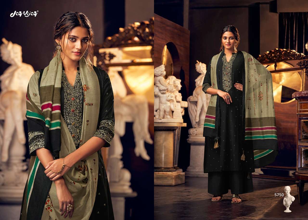 LUMIERE BY JAY VIJAY PRINTS 5741 TO 5750 SERIES BEAUTIFUL SUITS STYLISH FANCY COLORFUL PARTY WEAR & OCCASIONAL WEAR PURE BEMBERG SILK HANDWORKED DRESSES AT WHOLESALE PRICE