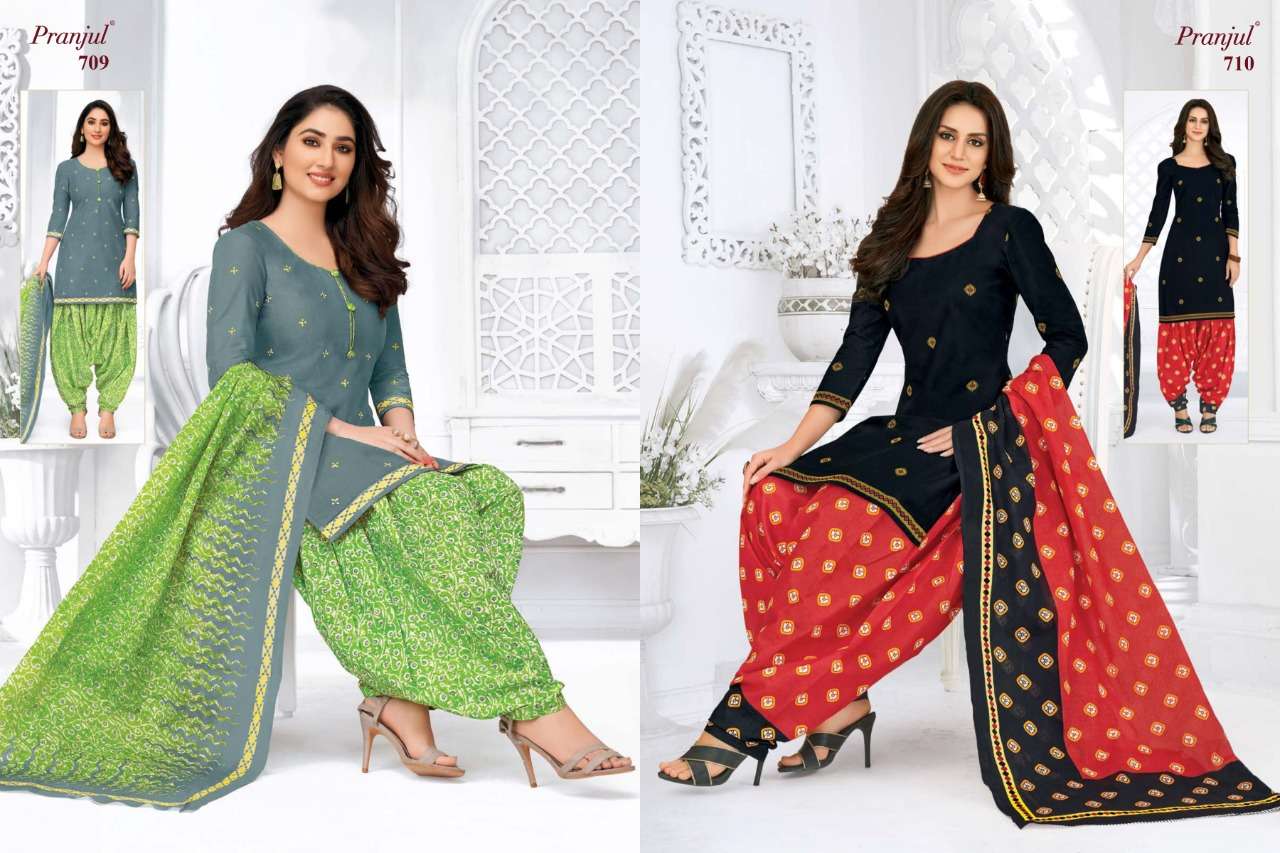 PRIYANKA VOL-7 BY PRANJUL 701 TO 740 SERIES BEAUTIFUL SUITS STYLISH FANCY COLORFUL CASUAL WEAR & ETHNIC WEAR PURE COTTON PRINTED DRESSES AT WHOLESALE PRICE