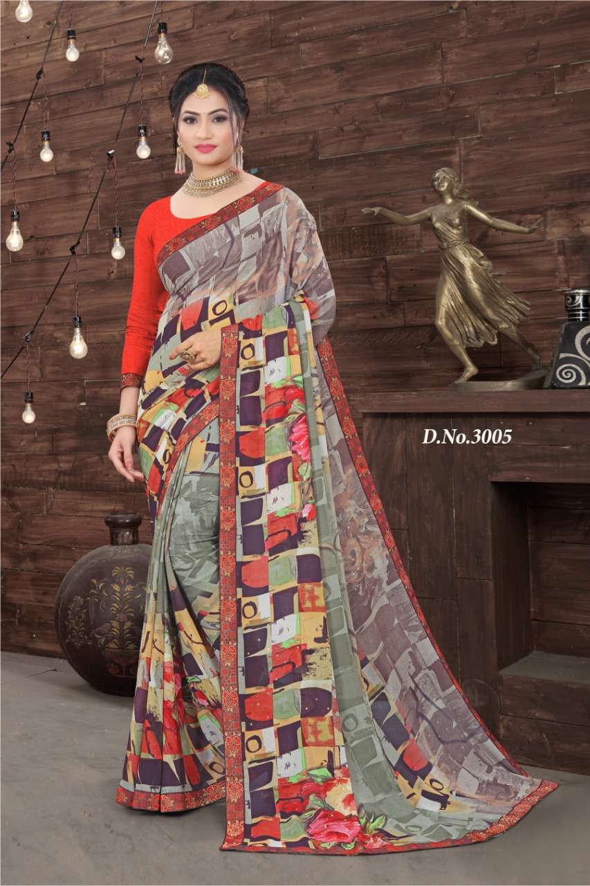 EVERYDAY BY HAYTEE 3001 TO 3011 SERIES INDIAN TRADITIONAL WEAR COLLECTION BEAUTIFUL STYLISH FANCY COLORFUL PARTY WEAR & OCCASIONAL WEAR FANCY SAREES AT WHOLESALE PRICE