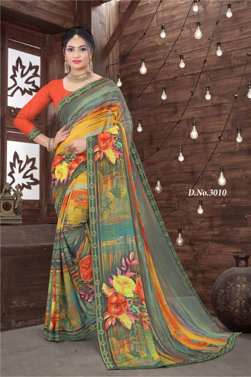 EVERYDAY BY HAYTEE 3001 TO 3011 SERIES INDIAN TRADITIONAL WEAR COLLECTION BEAUTIFUL STYLISH FANCY COLORFUL PARTY WEAR & OCCASIONAL WEAR FANCY SAREES AT WHOLESALE PRICE