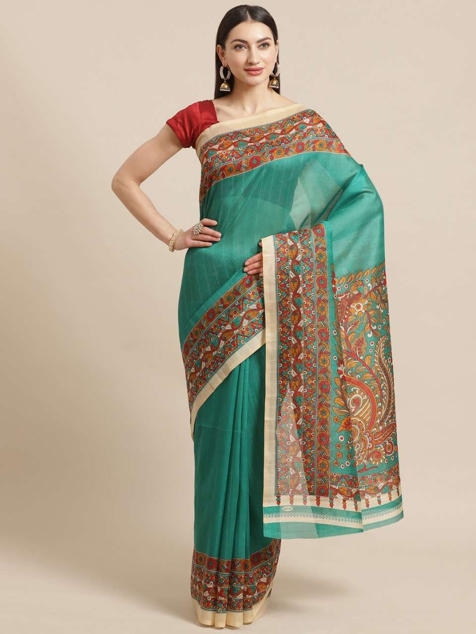 Bhagalpuri Silk Warli Style Printed Party Wear Saree, Length: 5.5 m at Rs  229/piece in Surat