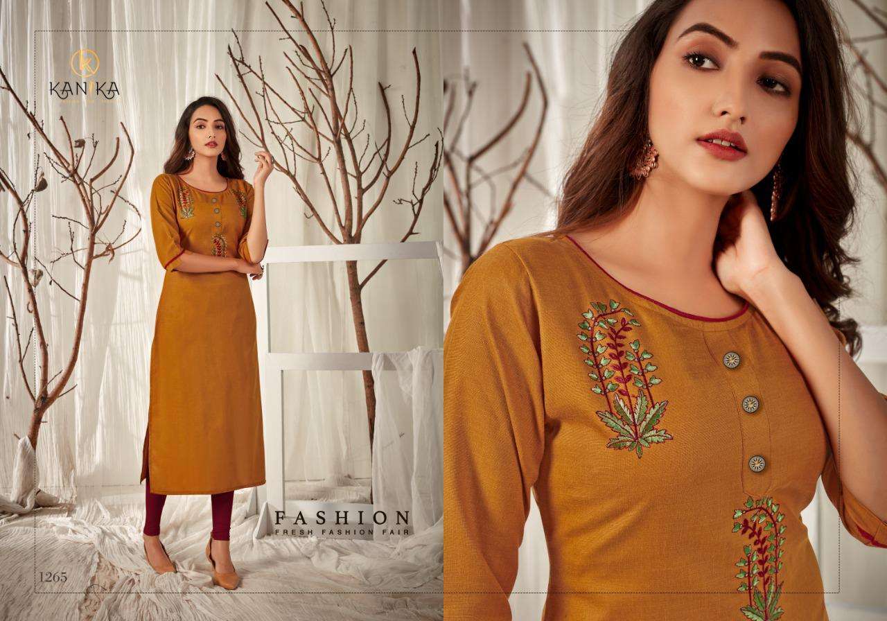 ADITI VOL-8 BY KANIKA 1263 TO 1272 SERIES DESIGNER STYLISH FANCY COLORFUL BEAUTIFUL PARTY WEAR & ETHNIC WEAR COLLECTION RUBY SILK EMBROIDERED KURTIS AT WHOLESALE PRICE