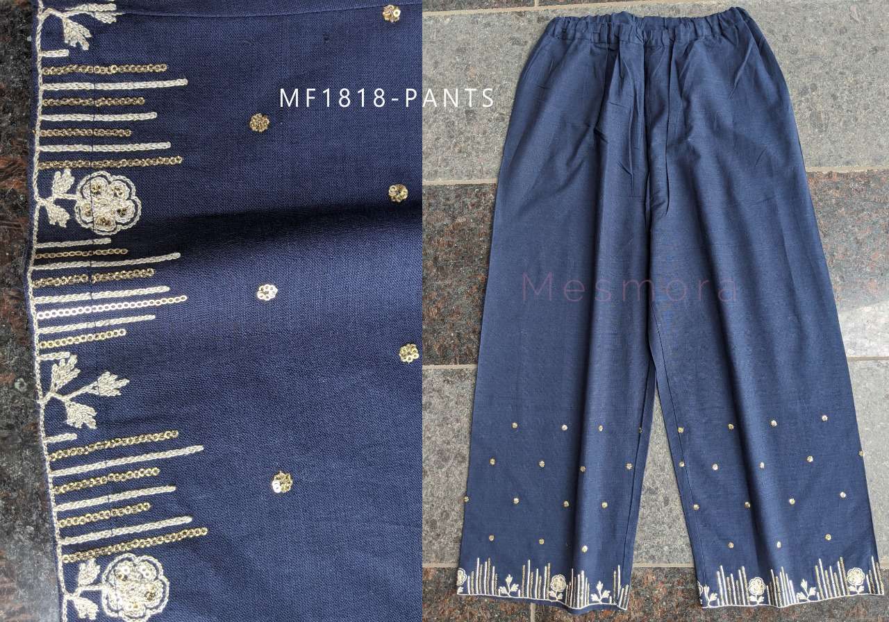 FESTIVE BOTTOM BY KAAMIRI 01 TO 15 SERIES BEAUTIFUL STYLISH COLORFUL FANCY PARTY WEAR & ETHNIC WEAR & READY TO WEAR PURE KHADI EMBROIDERED PALAZZO AT WHOLESALE PRICE