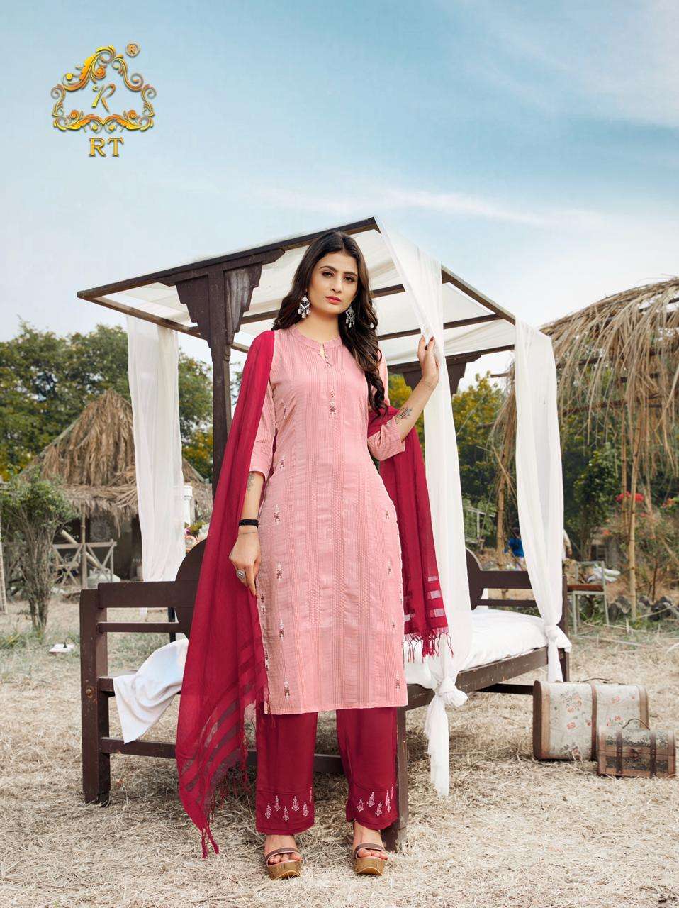 VASANT BY RT 1001 TO 1006 SERIES BEAUTIFUL SUITS COLORFUL STYLISH FANCY CASUAL WEAR & ETHNIC WEAR VISCOSE WEAVING DRESSES AT WHOLESALE PRICE