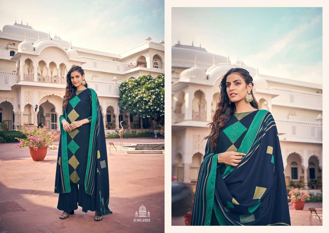 KENZA BY AZARA 6001 TO 6008 SERIES BEAUTIFUL COLORFUL STYLISH FANCY CASUAL WEAR & ETHNIC WEAR & READY TO WEAR PURE CAMBRIC COTTON PRINT WITH WORK DRESSES AT WHOLESALE PRICE