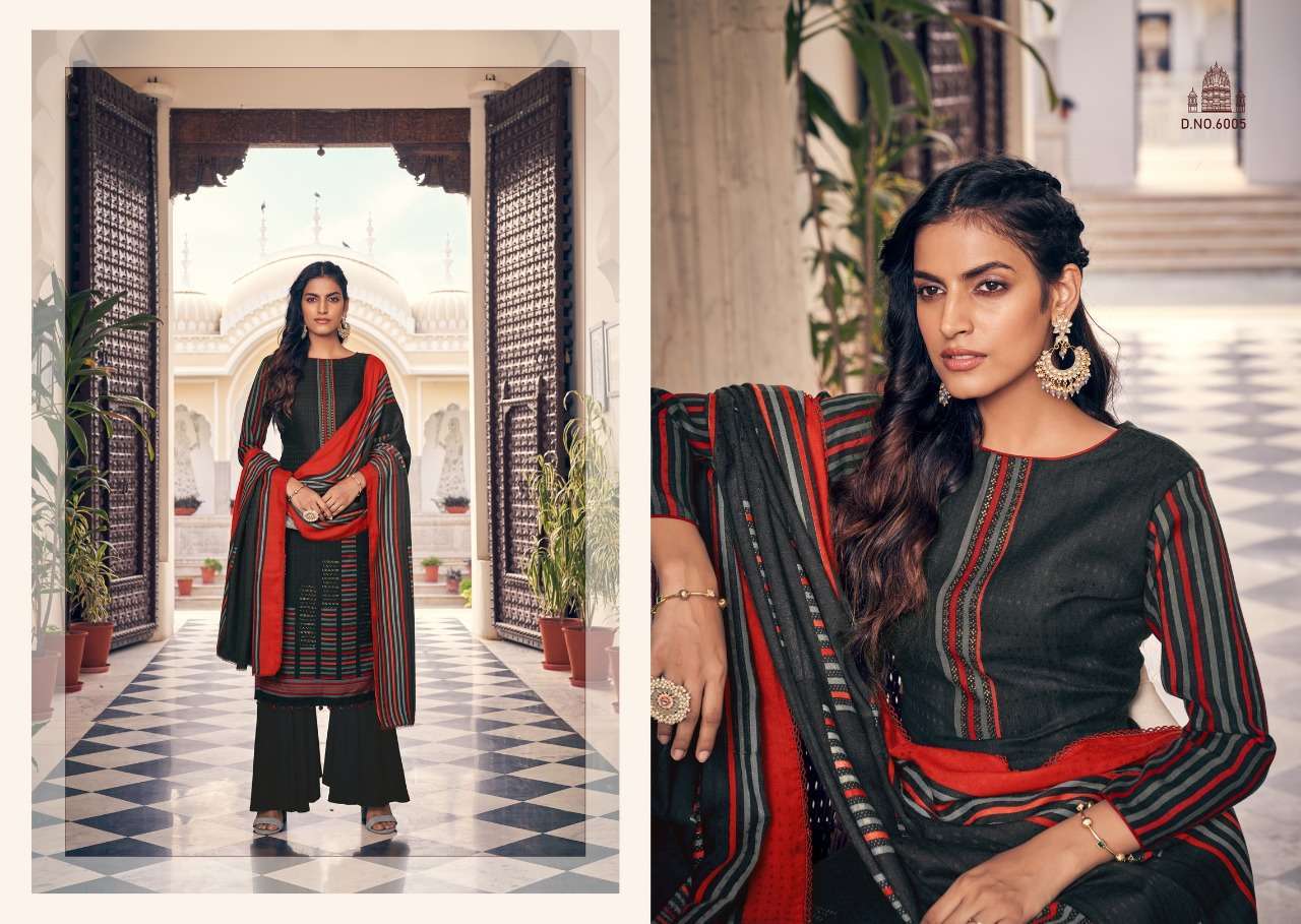 KENZA BY AZARA 6001 TO 6008 SERIES BEAUTIFUL COLORFUL STYLISH FANCY CASUAL WEAR & ETHNIC WEAR & READY TO WEAR PURE CAMBRIC COTTON PRINT WITH WORK DRESSES AT WHOLESALE PRICE