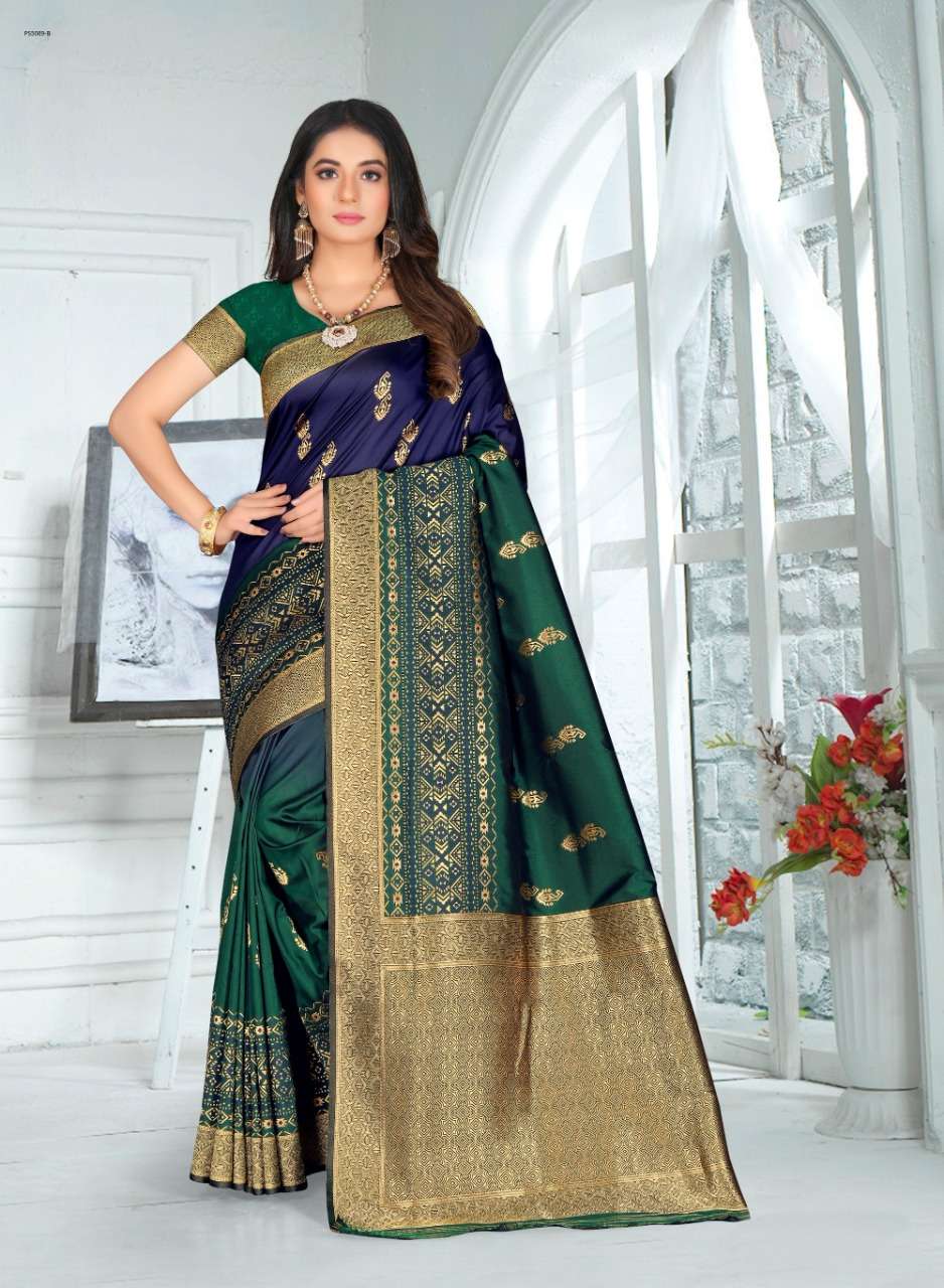 PUSHKAR BY INDIAN WOMEN 01 TO 08 SERIES INDIAN TRADITIONAL WEAR COLLECTION BEAUTIFUL STYLISH FANCY COLORFUL PARTY WEAR & OCCASIONAL WEAR DYES SILK SAREES AT WHOLESALE PRICE