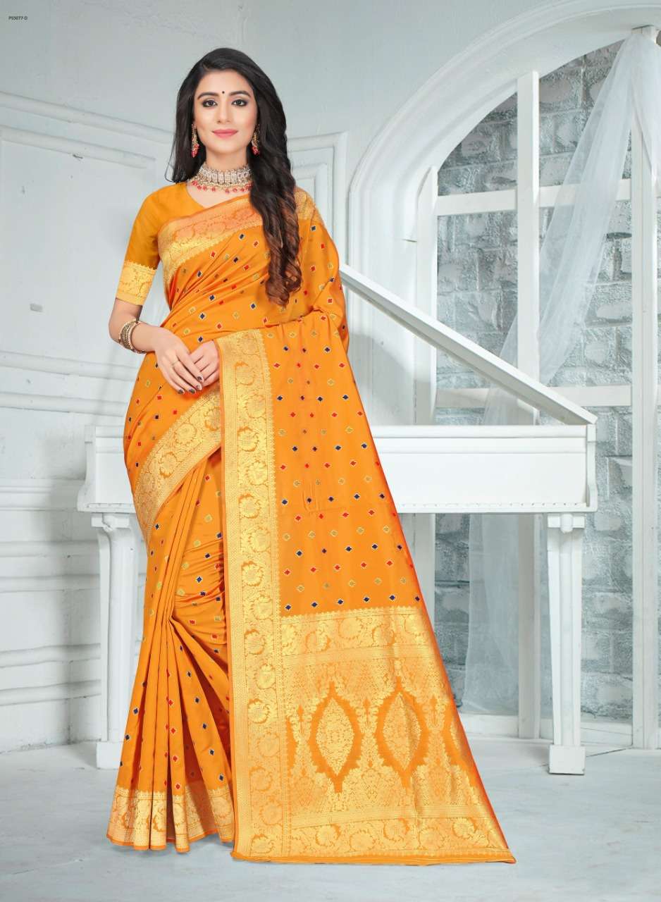 PUSHKAR BY INDIAN WOMEN 01 TO 08 SERIES INDIAN TRADITIONAL WEAR COLLECTION BEAUTIFUL STYLISH FANCY COLORFUL PARTY WEAR & OCCASIONAL WEAR DYES SILK SAREES AT WHOLESALE PRICE