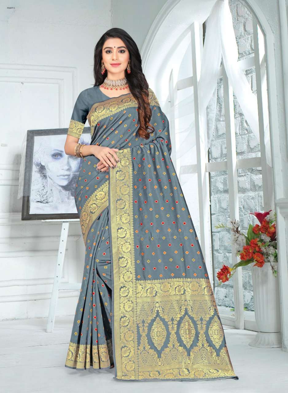 PUSHKAR BY INDIAN WOMEN 01 TO 08 SERIES INDIAN TRADITIONAL WEAR COLLECTION BEAUTIFUL STYLISH FANCY COLORFUL PARTY WEAR & OCCASIONAL WEAR DYES SILK SAREES AT WHOLESALE PRICE