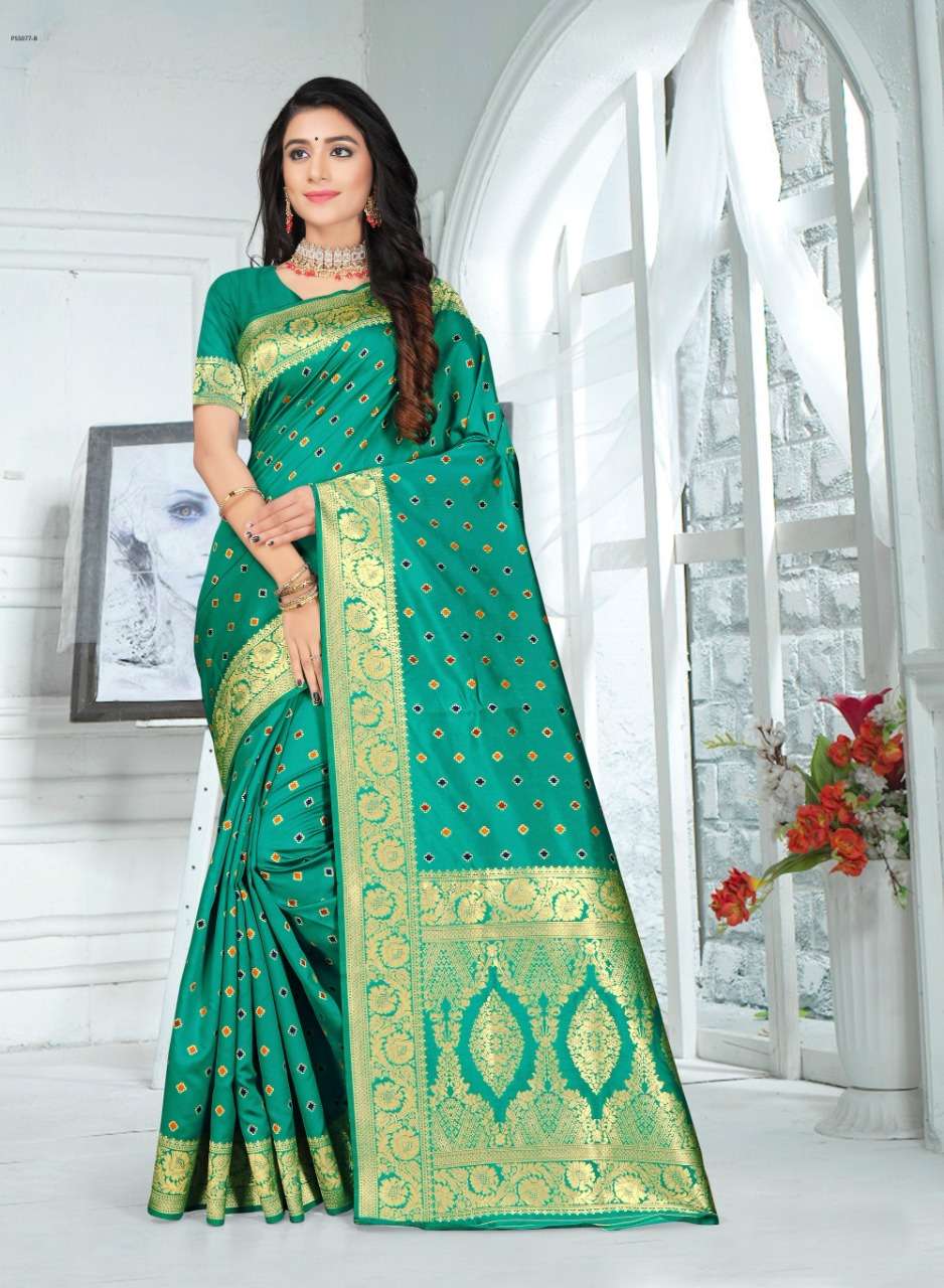 PUSHKAR BY INDIAN WOMEN 01 TO 08 SERIES INDIAN TRADITIONAL WEAR COLLECTION BEAUTIFUL STYLISH FANCY COLORFUL PARTY WEAR & OCCASIONAL WEAR DYES SILK SAREES AT WHOLESALE PRICE