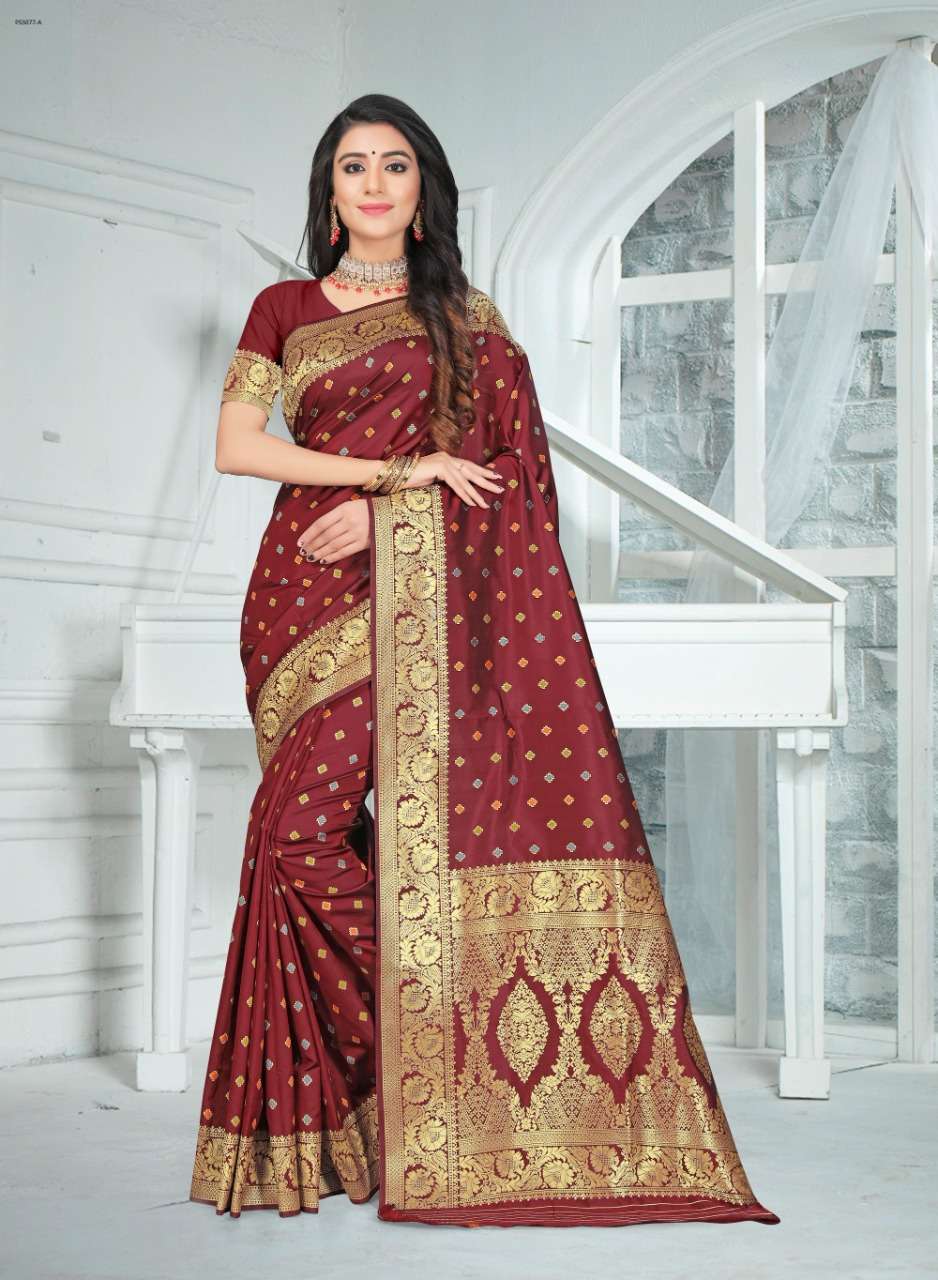 PUSHKAR BY INDIAN WOMEN 01 TO 08 SERIES INDIAN TRADITIONAL WEAR COLLECTION BEAUTIFUL STYLISH FANCY COLORFUL PARTY WEAR & OCCASIONAL WEAR DYES SILK SAREES AT WHOLESALE PRICE