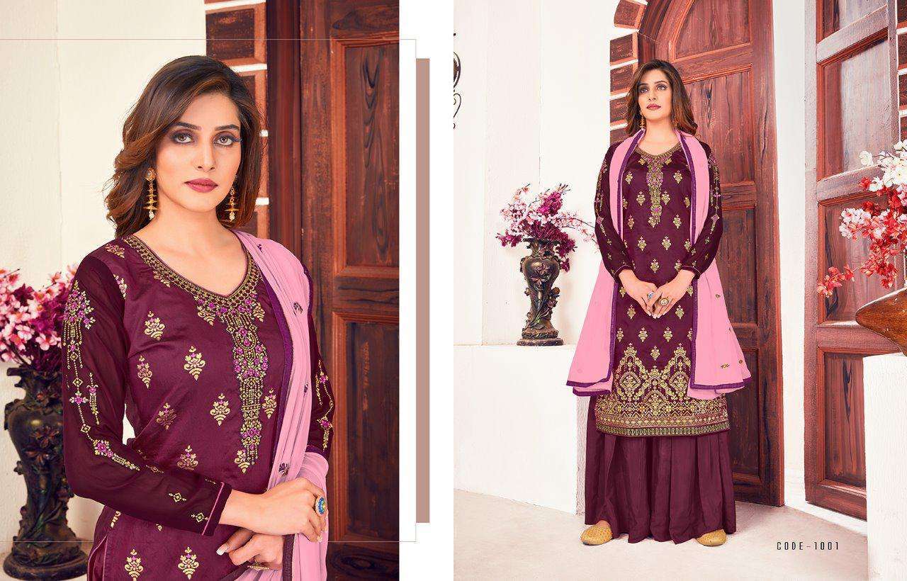 RINAAZ BY AARAV TRENDZ 1001 TO 1006 SERIES BEAUTIFUL STYLISH FANCY COLORFUL CASUAL WEAR & ETHNIC WEAR & READY TO WEAR MEENAKARI JACQUARD EMBROIDERED DRESSES AT WHOLESALE PRICE