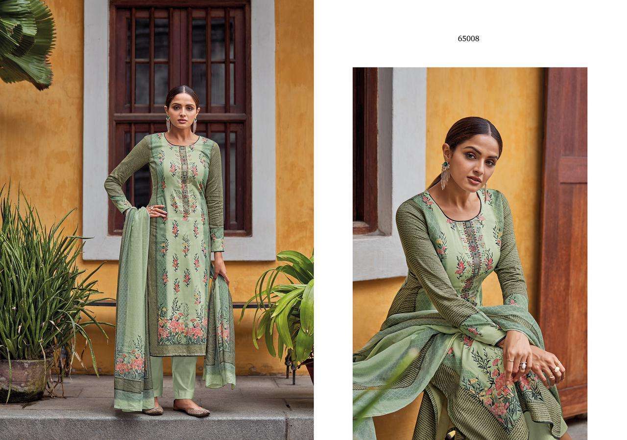 MEHR BY YUVINA EXPORTS 65001 TO 65008 SERIES BEAUTIFUL STYLISH FANCY COLORFUL CASUAL WEAR & ETHNIC WEAR PURE JAM WITH EMBROIDERY WORK DRESSES AT WHOLESALE PRICEv