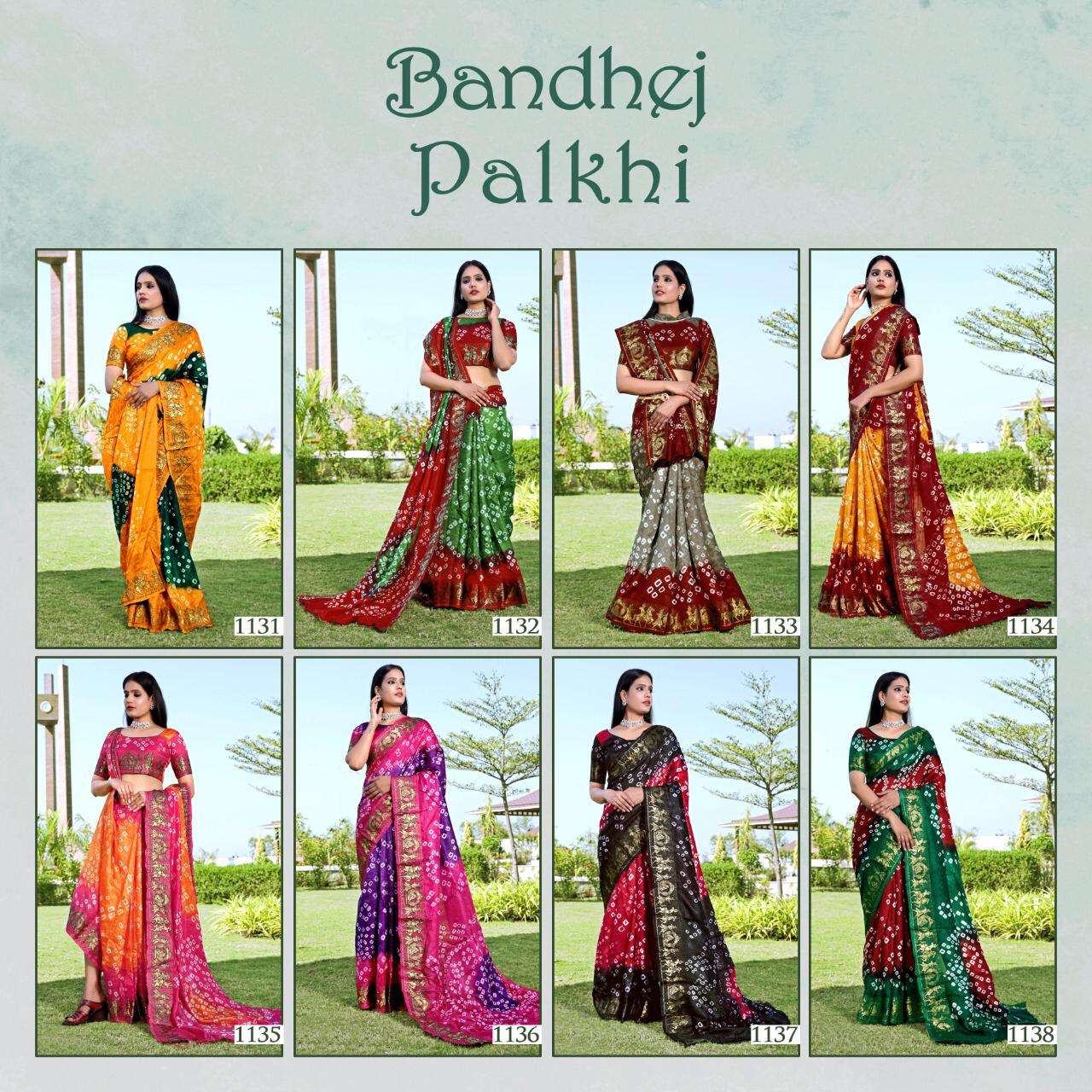 BANDHANI SAREES VOL-11 BY FASHID WHOLESALE 1131 TO 1138 SERIES INDIAN TRADITIONAL WEAR COLLECTION BEAUTIFUL STYLISH FANCY COLORFUL PARTY WEAR & OCCASIONAL WEAR ART SILK SAREES AT WHOLESALE PRICE