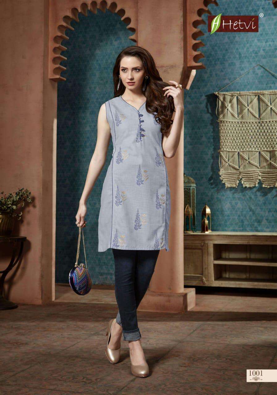 KRITI BY HETVI 1001 TO 1008 SERIES BEAUTIFUL STYLISH FANCY COLORFUL CASUAL WEAR & ETHNIC WEAR & READY TO WEAR RUBY COTTTON KURTIS AT WHOLESALE PRICE