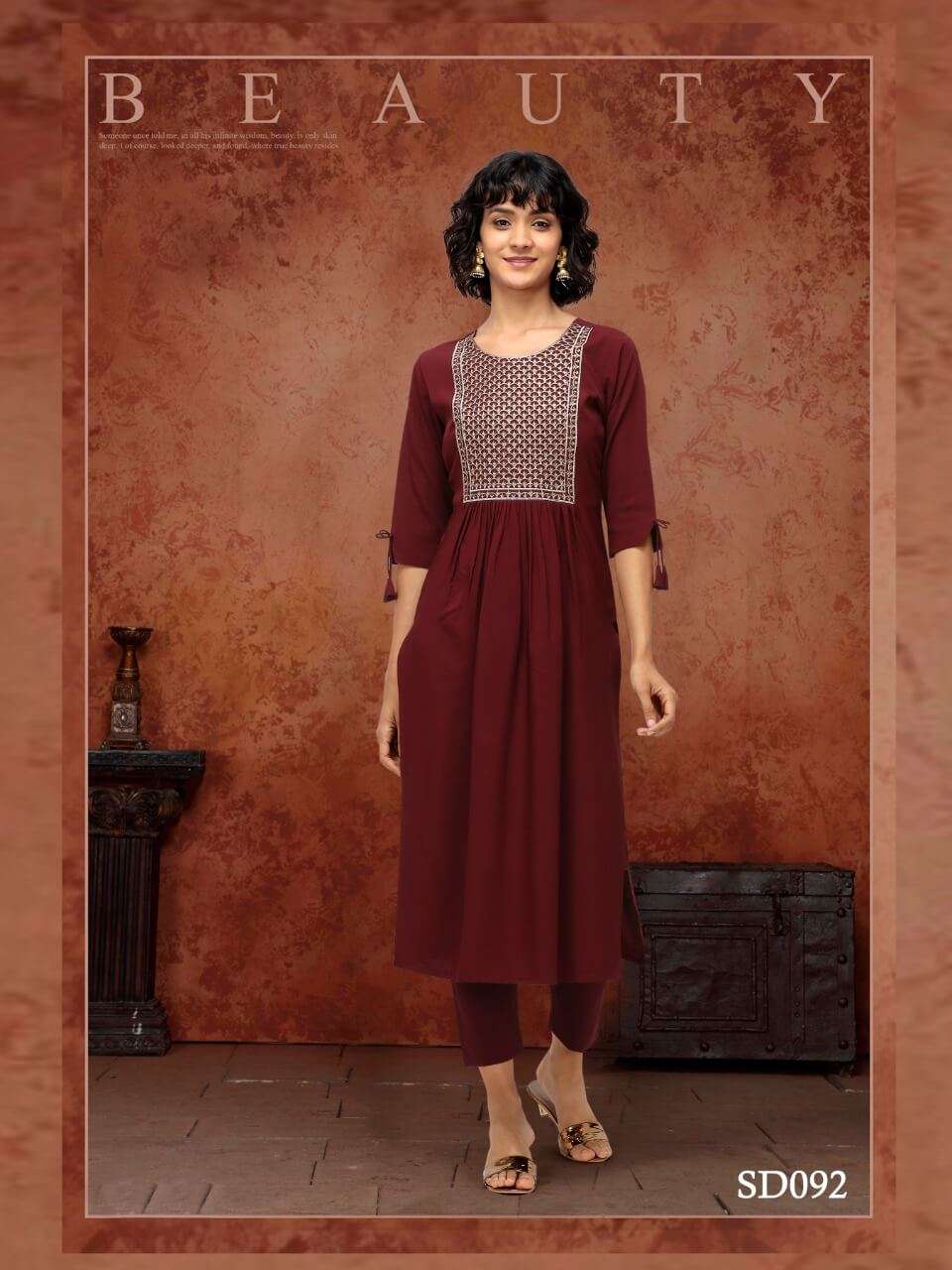 IRISH BY SYASII 090 TO 093 SERIES DESIGNER STYLISH FANCY COLORFUL BEAUTIFUL PARTY WEAR & ETHNIC WEAR COLLECTION POLY MAKHAN KURTIS AT WHOLESALE PRICE