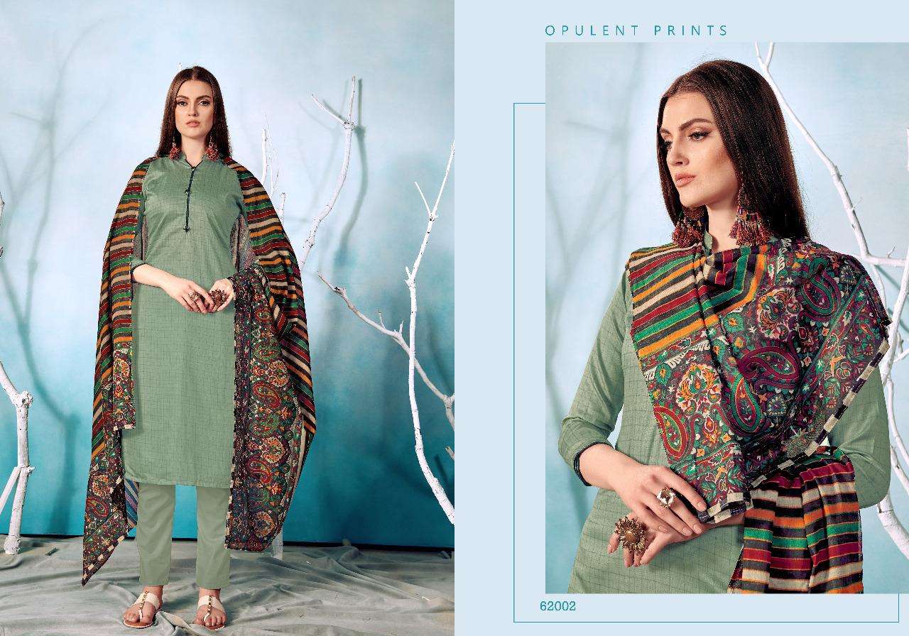 GULAAL VOL-62 BY HARIKS 62001 TO 62008 SERIES DESIGNER SUITS BEAUTIFUL FANCY COLORFUL STYLISH PARTY WEAR & OCCASIONAL WEAR COTTON SILK PRINT DRESSES AT WHOLESALE PRICE