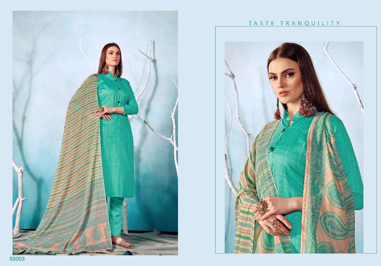 GULAAL VOL-62 BY HARIKS 62001 TO 62008 SERIES DESIGNER SUITS BEAUTIFUL FANCY COLORFUL STYLISH PARTY WEAR & OCCASIONAL WEAR COTTON SILK PRINT DRESSES AT WHOLESALE PRICE