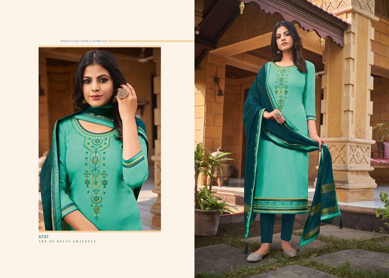 ZANKAR BY KESSI FABRICS 5731 TO 5738 SERIES BEAUTIFUL WINTER COLLECTION SUITS STYLISH FANCY COLORFUL CASUAL WEAR & ETHNIC WEAR JAM SILK WITH WORK DRESSES AT WHOLESALE PRICE