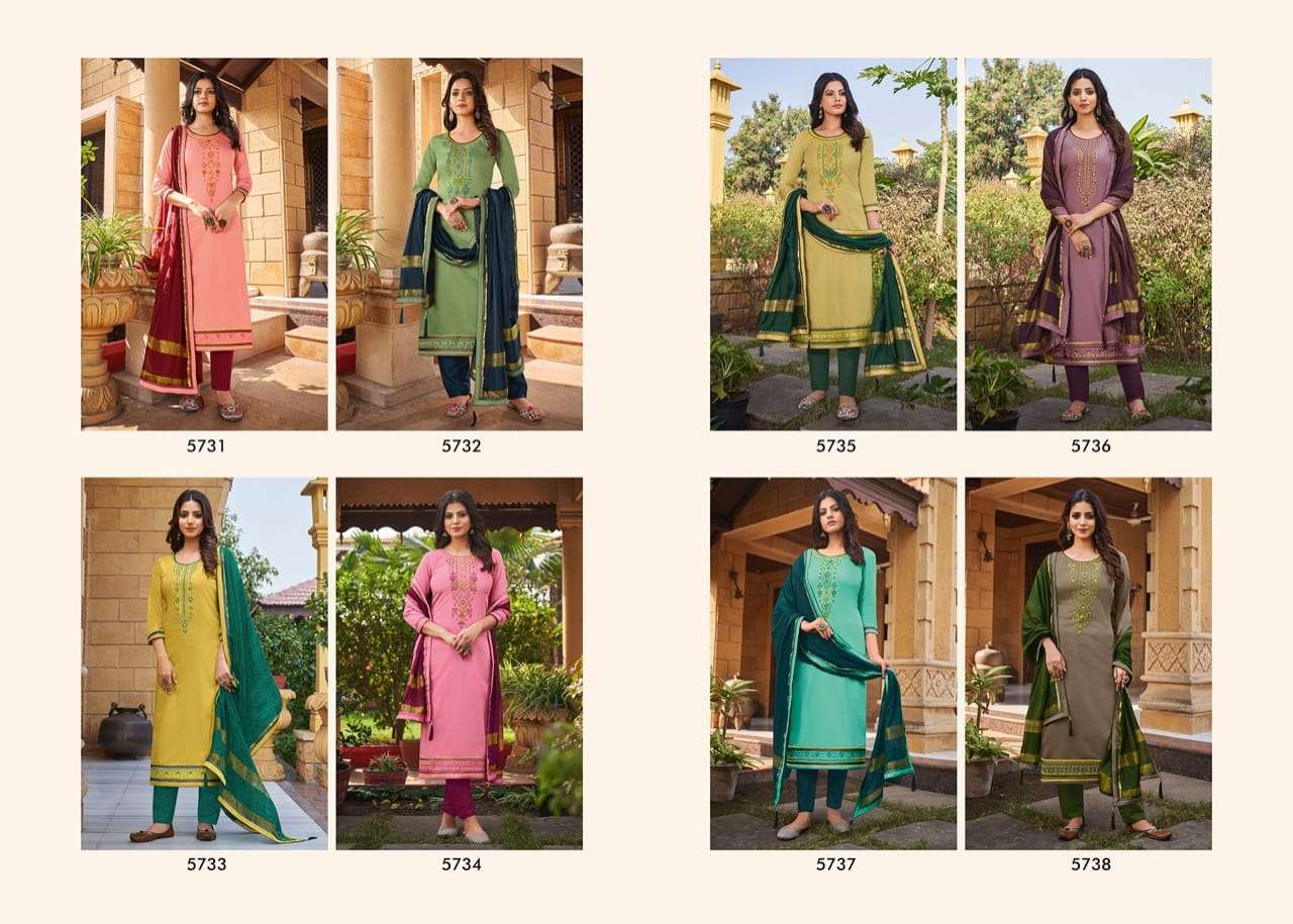 ZANKAR BY KESSI FABRICS 5731 TO 5738 SERIES BEAUTIFUL WINTER COLLECTION SUITS STYLISH FANCY COLORFUL CASUAL WEAR & ETHNIC WEAR JAM SILK WITH WORK DRESSES AT WHOLESALE PRICE