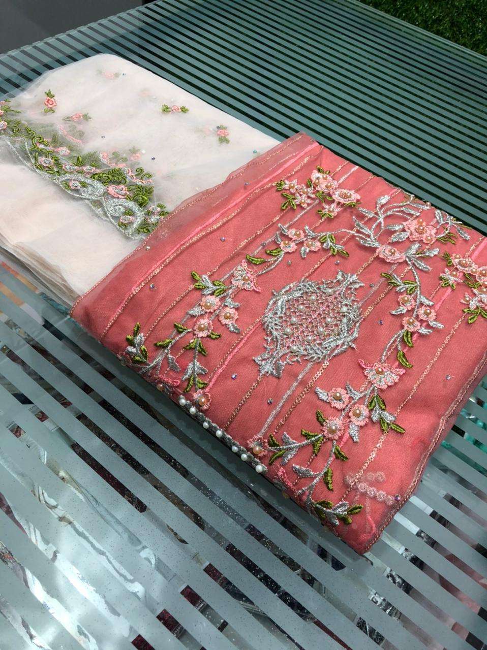 SABANA 002 COLOURS BY FASHID WHOLESALE DESIGNER PAKISTANI SUITS COLLECTION BEAUTIFUL STYLISH COLORFUL FANCY PARTY WEAR & OCCASIONAL WEAR NET WITH EMBROIDERY DRESSES AT WHOLESALE PRICE