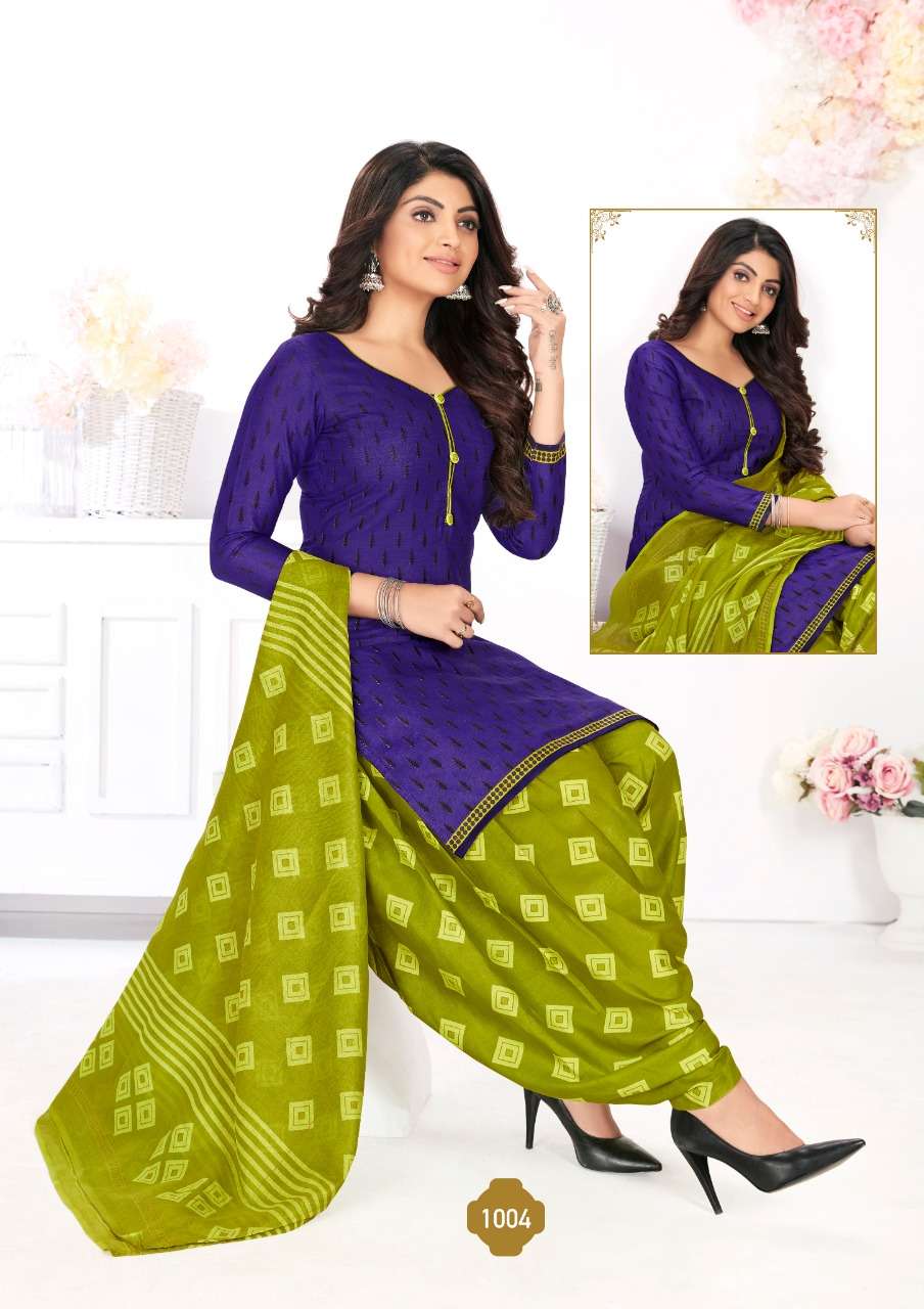 TITLI BY TRIMURTI TEXTILE 1001 TO 1010 SERIES BEAUTIFUL COLORFUL STYLISH PRETTY PARTY WEAR CASUAL WEAR OCCASIONAL WEAR PURE COTTON DRESSES AT WHOLESALE PRICE