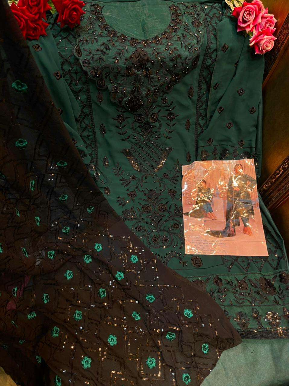 AREESHA BY ELAAF PAKISTANI SUITS BEAUTIFUL FANCY COLORFUL STYLISH PARTY WEAR & OCCASIONAL WEAR HEAVY FAUX GEORGETTE WITH EMBROIDERY DRESSES AT WHOLESALE PRICE
