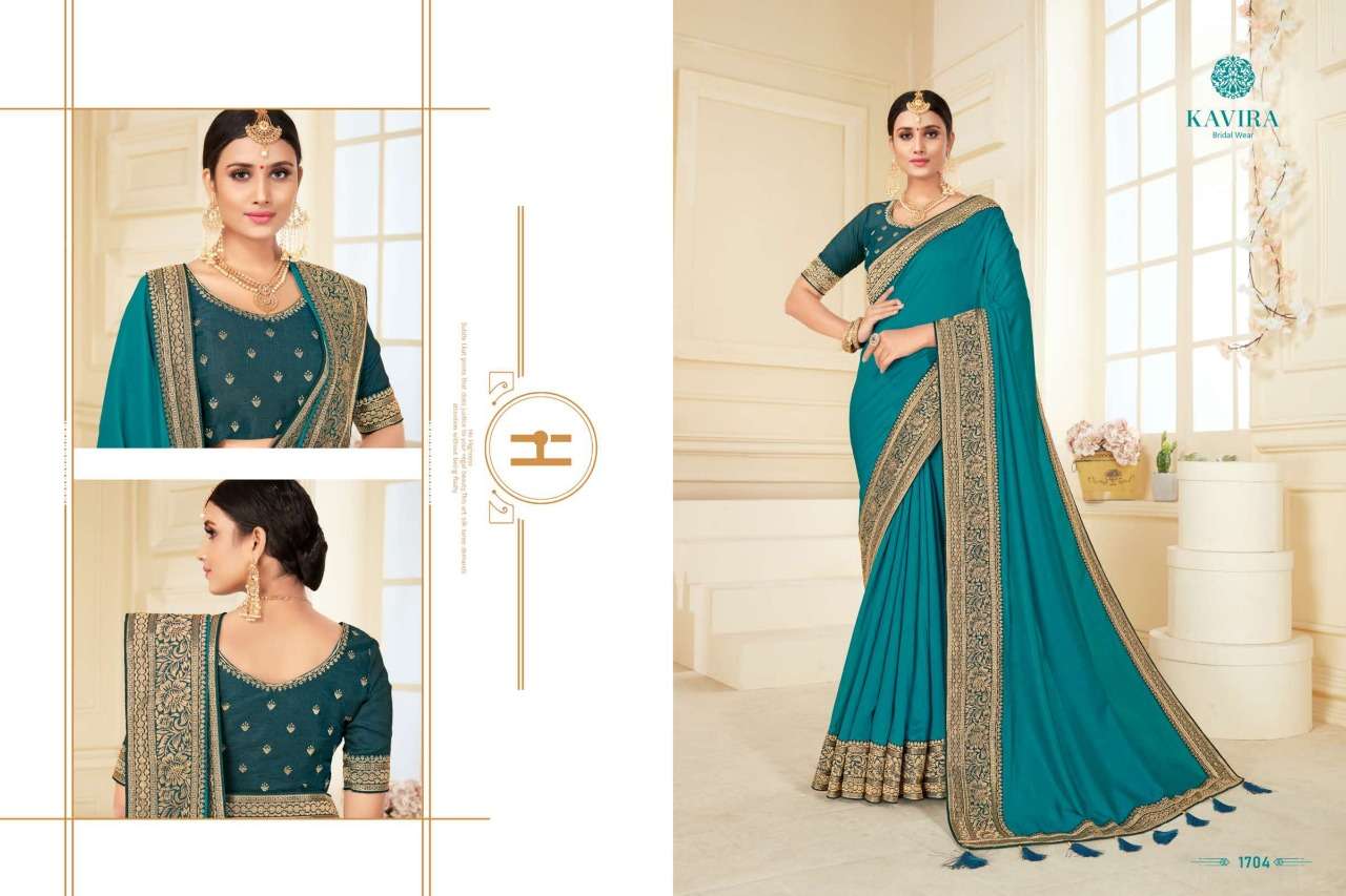 Anupama By Kavira 1701 To 1709 Series Indian Traditional Wear Collection Beautiful Stylish Fancy Colorful Party Wear & Occasional Wear Georgette Sarees At Wholesale Price