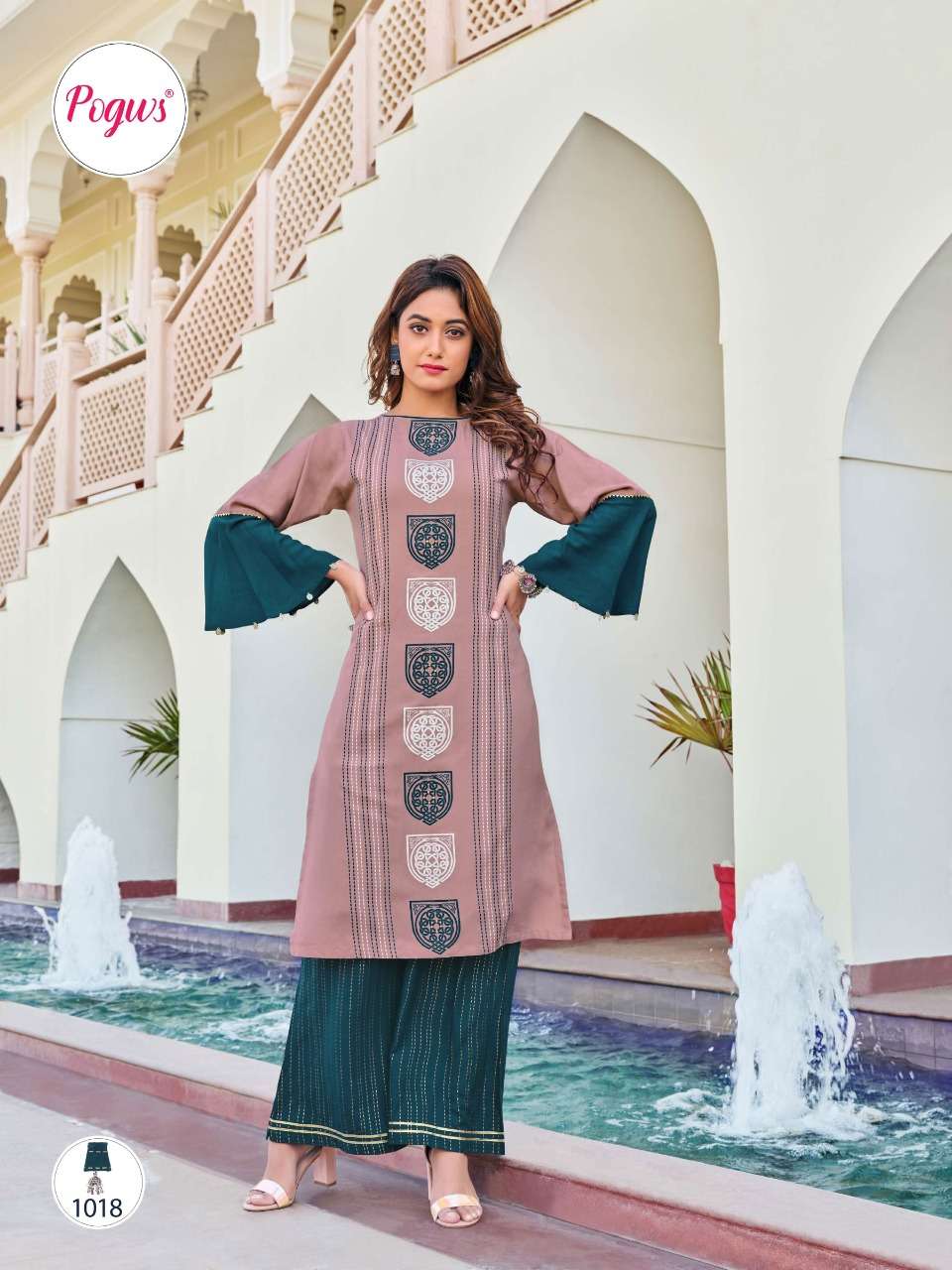 PRIVIVAH VOL-1 BY POGWS 1014 TO 1019 SERIES BEAUTIFUL STYLISH FANCY COLORFUL CASUAL WEAR & ETHNIC WEAR HEAVY RAYON PRINT KURTIS WITH BOTTOM AT WHOLESALE PRICE