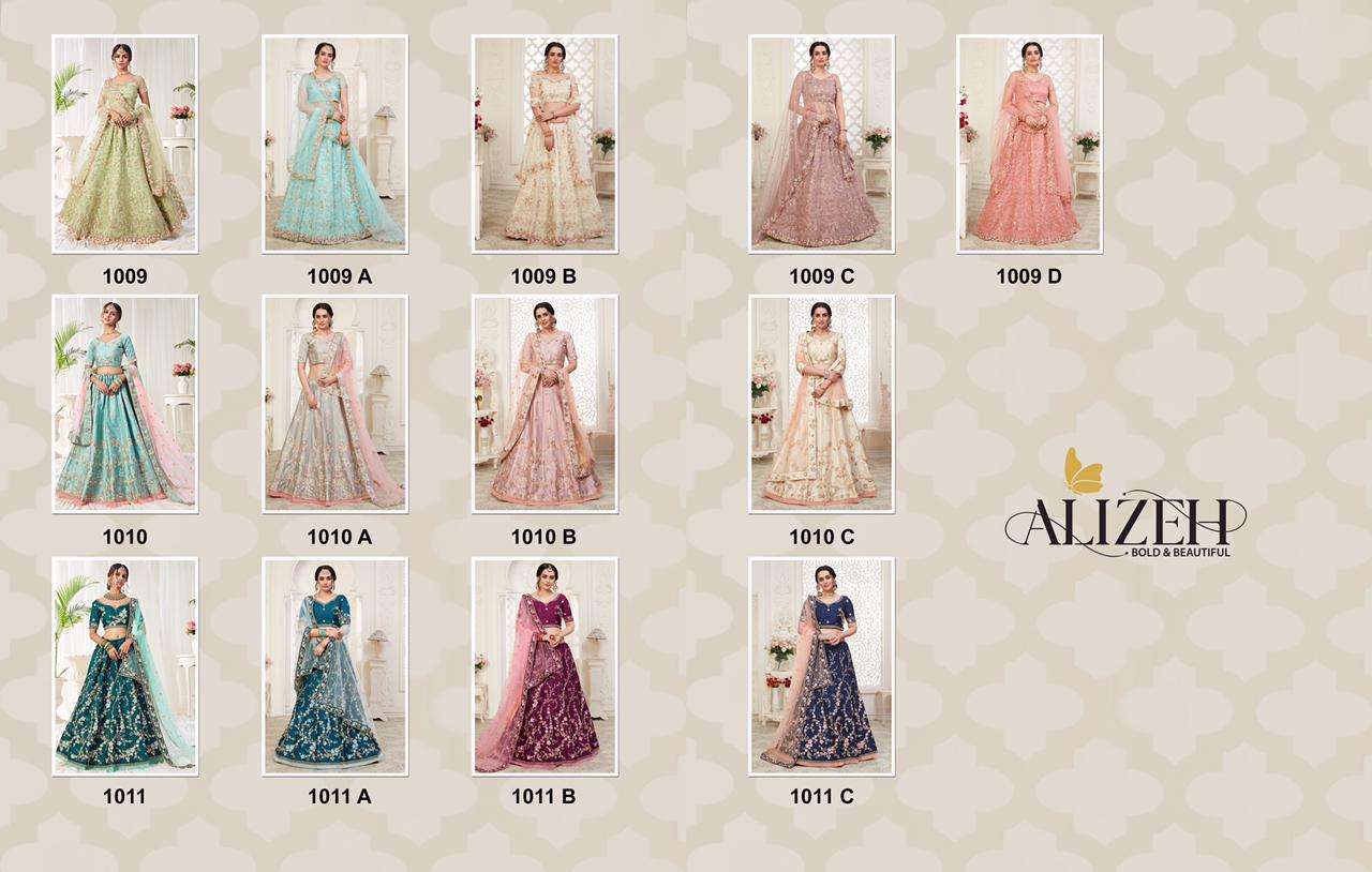 ENGAGEMENT COLOUR PLUS BY ALIZEH DESIGNER BEAUTIFUL NAVRATRI COLLECTION OCCASIONAL WEAR & PARTY WEAR FANCY LEHENGAS AT WHOLESALE PRICE