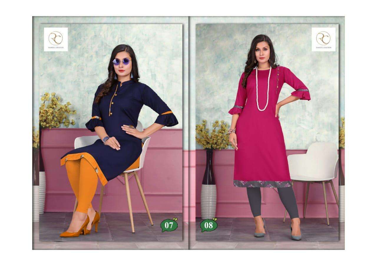 SUI DHAGHA VOL-11 BY RC 01 TO 10 SERIES DESIGNER STYLISH FANCY COLORFUL BEAUTIFUL PARTY WEAR & ETHNIC WEAR COLLECTION RAYON PRINT KURTIS AT WHOLESALE PRICE