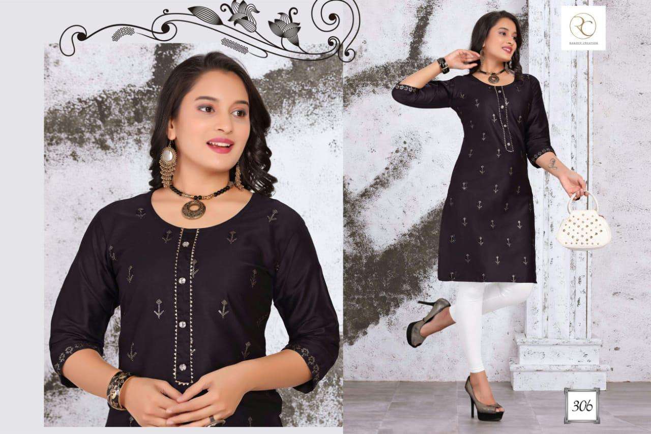 MADHUBALA VOL-3 BY RC 301 TO 308 SERIES DESIGNER STYLISH FANCY COLORFUL BEAUTIFUL PARTY WEAR & ETHNIC WEAR COLLECTION SARTIN WORKED KURTIS AT WHOLESALE PRICE