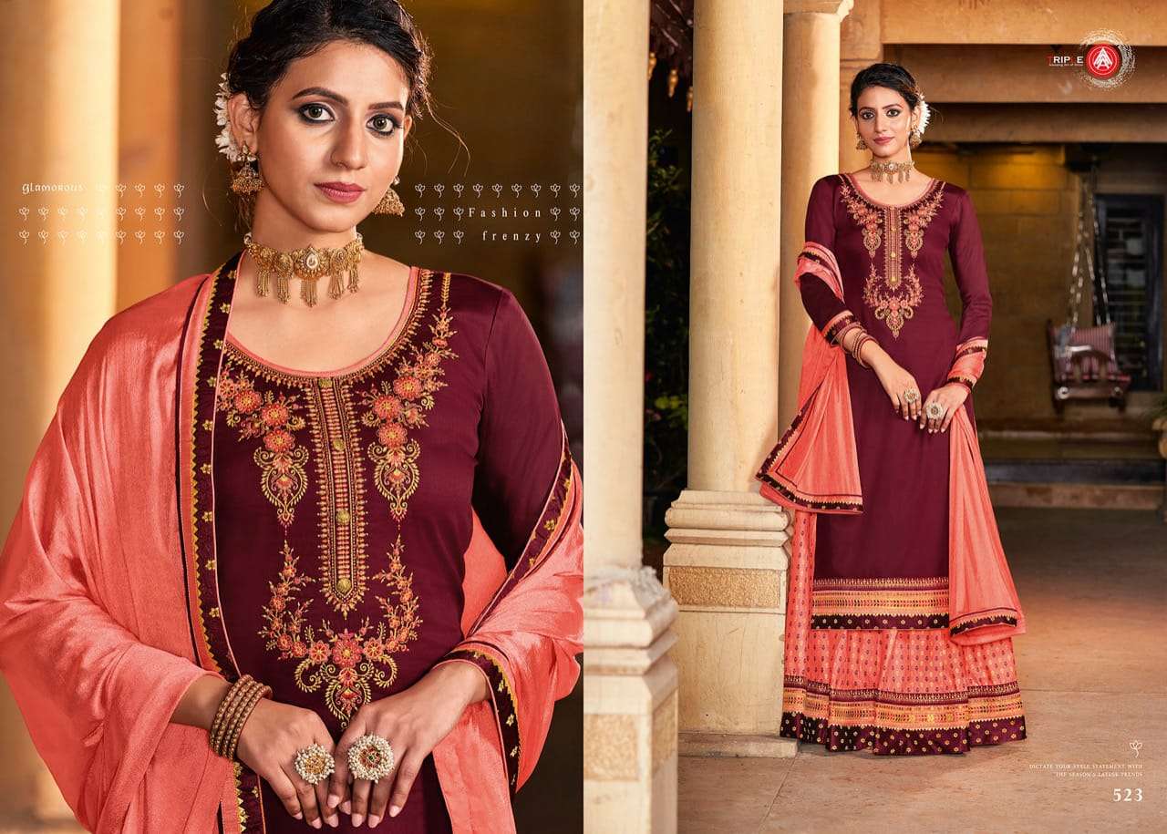 KADAMBRI VOL-5 BY TRIPLE AAA 521 TO 526 SERIES BEAUTIFUL PATIYALA SUITS STYLISH FANCY COLORFUL PARTY WEAR & OCCASIONAL WEAR JAM SILK WITH WORK DRESSES AT WHOLESALE PRICE