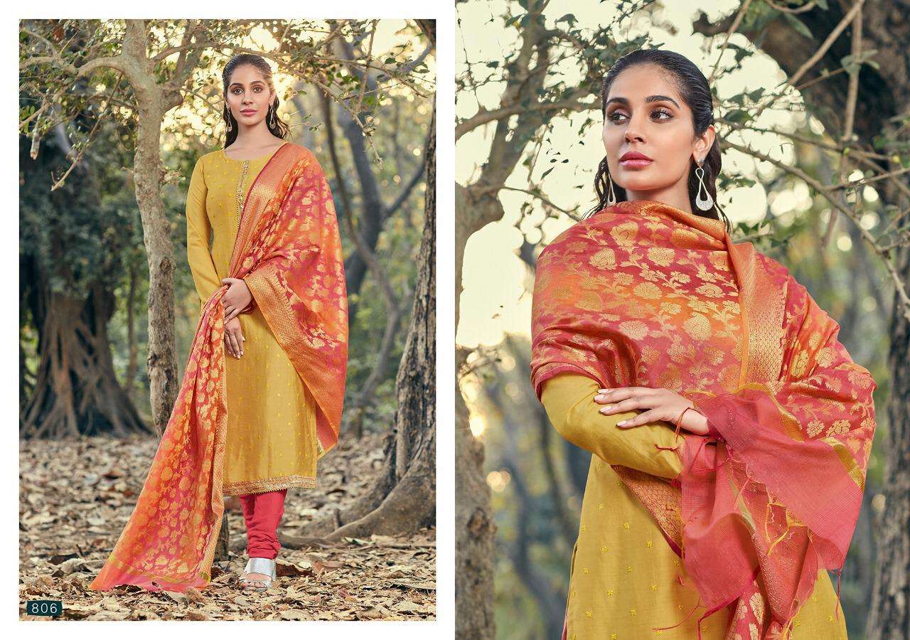 JASMIN BY KASMEERA 801 TO 806 SERIES BEAUTIFUL SUITS STYLISH FANCY COLORFUL CASUAL WEAR & ETHNIC WEAR SOFT COTTON WITH EMBROIDERY DRESSES AT WHOLESALE PRICE