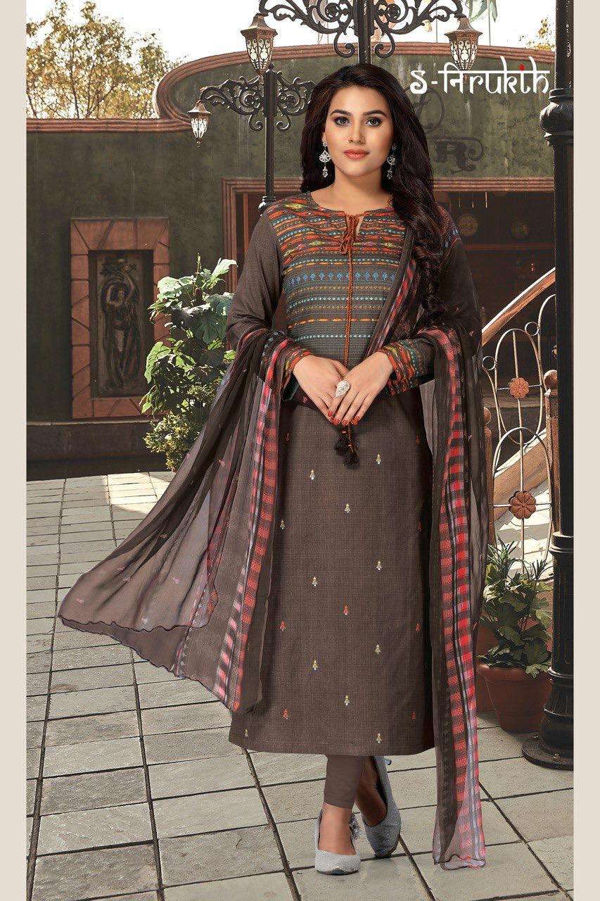 RUKHSAR BY S-NIRUKTH BEAUTIFUL STYLISH SHARARA SUITS FANCY COLORFUL CASUAL WEAR & ETHNIC WEAR & READY TO WEAR CAMBRIC PRINT DRESSES AT WHOLESALE PRICE